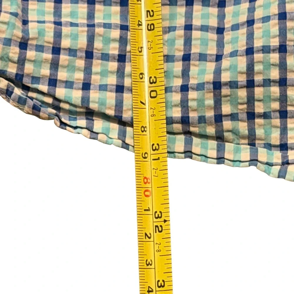 Vineyard Vines Mens Classic Fit‎ Tucker Shirt Blue Green Plaid Size 2XB 1W010685